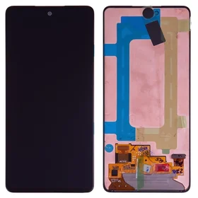 LCD ekrāns Samsung A536 A53 5G ar skārienekrānu un melnu OLED rāmi (reālais izmērs)