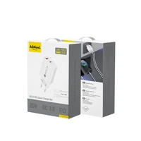 A6MaxL 20W USB-A USB-C sienas lādētājs ar 1m USB-C - Lightning kabeli – balts