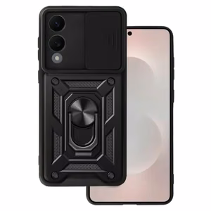 Viedtālruņa apvalks Slide Camera Armor Samsung Galaxy S25 Edge Melns