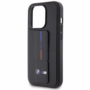 BMW Grip Hot Stamp viedtālruņa apvalks iPhone 15 Pro Max - melns