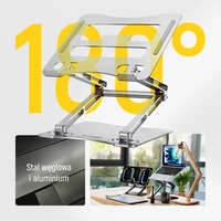 Wozinsky WRS-CPY75DSS alumīnija klēpjdatora un planšetdatora statīvs + bezmaksas viedtālruņa statīvs - sudraba