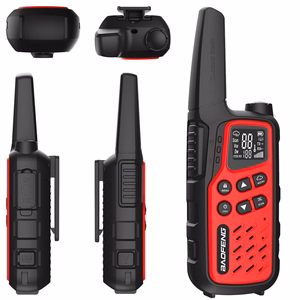 Baofeng BF-T25E – pārnēsājamā radiostacija, sarkanas, 2 gab. komplekts