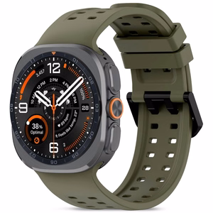 Tech-Protect Silicone Air Strap for Samsung Galaxy Watch Ultra 47mm - Olive