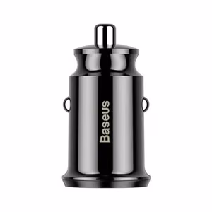 Baseus Grain automašīnas lādētājs 2x USB 5V 3,1A, melns