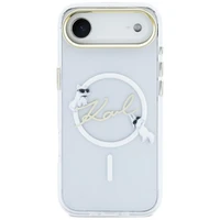 Karl Lagerfeld IML Choupettes Karl Script Logo MagSafe iPhone Air Maciņš - Clear