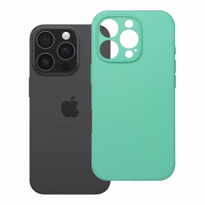 Viedtālruņa apvalks no silikona, 2 mm, iPhone 16 Pro, ar MagSafe – mentola krāsā