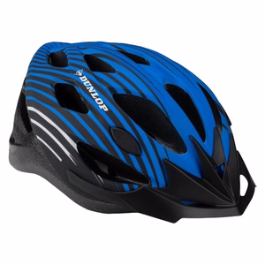 Dunlop regulējama MTB velosipēda ķivere, M izmērs, 55–58 cm, zila un melna
