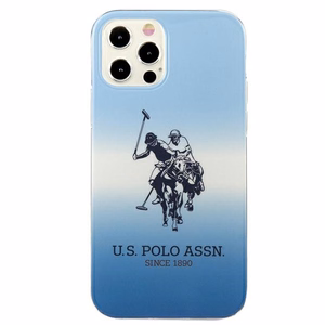 US Polo USHCP12MPCDGBL Gradient Collection vāciņš ierīcei iPhone 12 / 12 Pro 6.1", zils