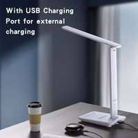 Yesido galda lampa DS20 induktīva ar LCD displeju balta