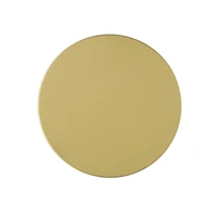 Metāla plāksīte magnētisko turētāju - apaļa 40 mm zelta krāsā