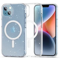 Tech-Protect FlexAir Hybrid Magnētiskais iPhone 13/14 apvalks - caurspīdīgs ar spīdumiem