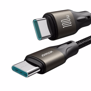 Joyroom Light-Speed sērijas S-A25 USB-C / USB-C 100W 1.2m kabelis - melns