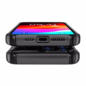 iPhone 15 Pro Hybrid Armor viedtālruņa apvalks - zils