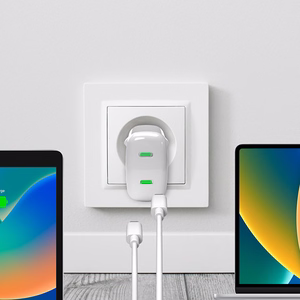 Puro MiniPro 35W GaN 2x USB-C Зарядное устройство - белый