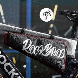 Rockbros G008 Flash Journey trīsstūra velosipēda rāmja soma XL 1.9 l - melna un sarkana