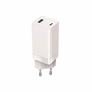 Setty GAN sienas lādētājs PD+QC USB + USB-C 65W LSI-02 balts JO