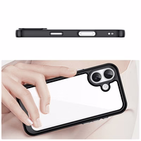 Outer Space viedtālruņa apvalks iPhone 17 - melns caurspīdīgs