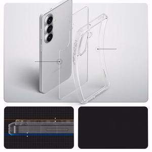 SPIGEN futrālis ULTRA HYBRID priekš SAMSUNG S26 crystal clear