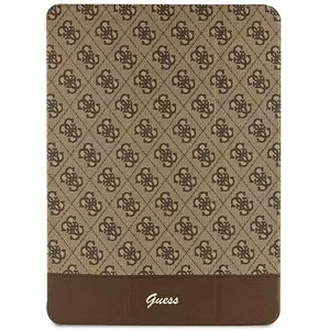 Guess 4G Stripe Allover apvalks iPad Pro 12.9" - brūns