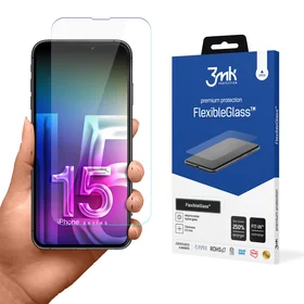 Hibrīdais stikls 3mk FlexibleGlass v2.0 Apple iPhone 15 Pro Max