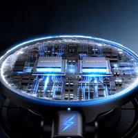 Automašīnas turētājs Joyroom "JR-ZS408" Melns (bezvadu uzlāde 15W) (magnētisks / lipīgs paliktnis)