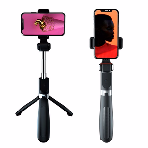 Pašportretu nūja XO SS08 Tripod Bluetooth melns