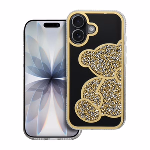 TEDDY BEAR viedtālruņa apvalks IPHONE 17 zelta