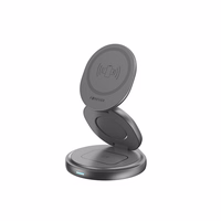 Forever MAWC-200 magnētiskais bezvadu lādētājs 15W pelēks 3in1