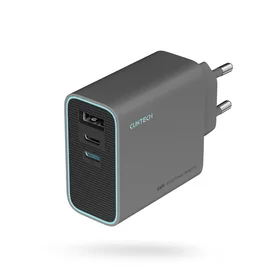 Cuktech CUKAD653EUGR 65W GaN sienas lādētājs 2 x USB-C 1 x USB-A - pelēks
