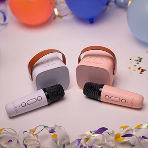 Maxlife Bluetooth karaoke skaļrunis MXKS-100 rozā krāsā