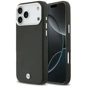 BMW Sign pilnībā pārklājošs metāla magnētiskais viedtālruņa apvalks iPhone 17 Pro Max - melns