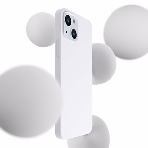 3mk Hardy Silikona Magnētiskais apvalks iPhone 15 - balta un sudraba