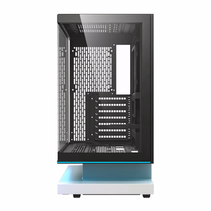 DarkFlash F1 ATX datora korpuss ar 6 ventilatoriem, balts