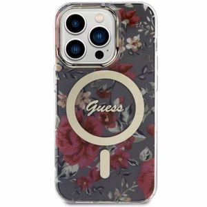 Guess GUHMP14LHCFWSA iPhone 14 Pro 6.1" zaļš/zaļš cietais apvalks Ziedu MagSafe