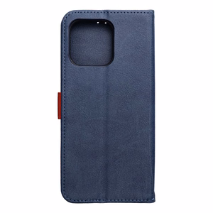 Tumši zils un sarkans Split Book atverams maciņš Motorola G57 POWER