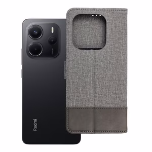 Flip case for Xiaomi Redmi Note 14 4G (Global - 164.84mm x 78.15mm x 8.16mm) Gomma Book gray