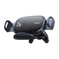 Auto turētājs ar indukcijas lādētāju Baseus LightChaser (melns)