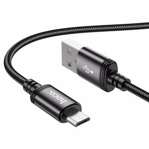Kabelis USB A uz Micro USB Hoco 2,4A 1 m X89 melns