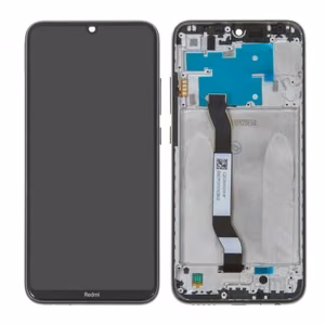LCD displejs saderīgs ar Xiaomi Redmi Note 8 (Note 8 2021) ar rāmi / melns / HQ