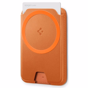 Spigen Valentinus MagFit+ MagSafe magnētiskais karšu maciņš tālrunim – oranžs