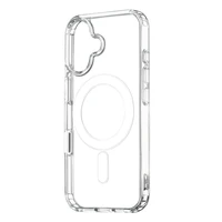 Anti Shock 1,5 mm Mag case for iPhone 16 Pro 6,3" transparent big hole + button