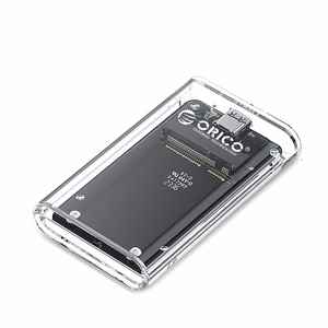 Orico TC10-MS MSATA USB-C 3.2 5 Gb/s diska kasetne - caurspīdīga