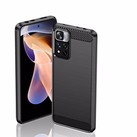 Oglekļa apvalks elastīgs apvalks Xiaomi Redmi Note 11 Pro+ 5G (Ķīna) / 11 Pro 5G (Ķīna) / Mi11i HyperCharge / Poco X4 NFC melns
