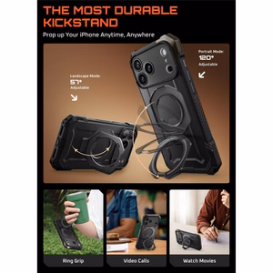 Supcase UB Grip Mag MagSafe Чехол для iPhone 17 Pro Max - чёрный