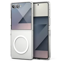 Ringke Slim magnētiskais MagSafe viedtālruņa apvalks Samsung Galaxy Z Flip 7 - caurspīdīgs