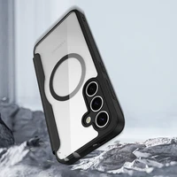 Dux Ducis Skin X Pro viedtālruņa apvalks Samsung Galaxy S25+ ar magnētisko un maku - melns