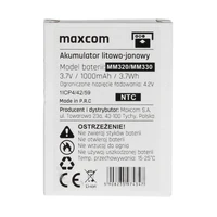 Oriģinālais akumulators Maxcom MM320/MM330 - 1000 mAh