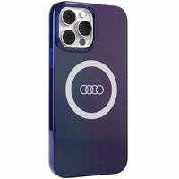 Audi IML Big Logo Magnētiskais apvalks iPhone 13 Pro Max - zils
