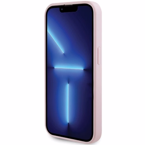 Guess GUHMP14LPSAHMCP viedtālruņa apvalks iPhone 14 Pro - rozā Saffiano Magnētiskais