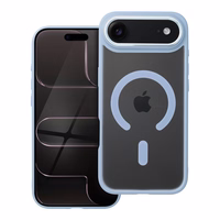 MATTE MAG COVER magnētiskais viedtālruņa apvalks, saderīgs ar MagSafe, paredzēts IPHONE 17 Air, zils